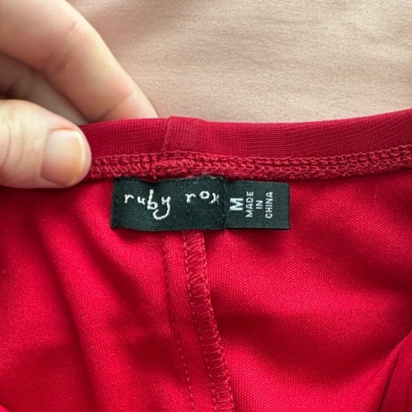 Ruby Rox Vibrant Red High Low Dress - Picture 3 of 3